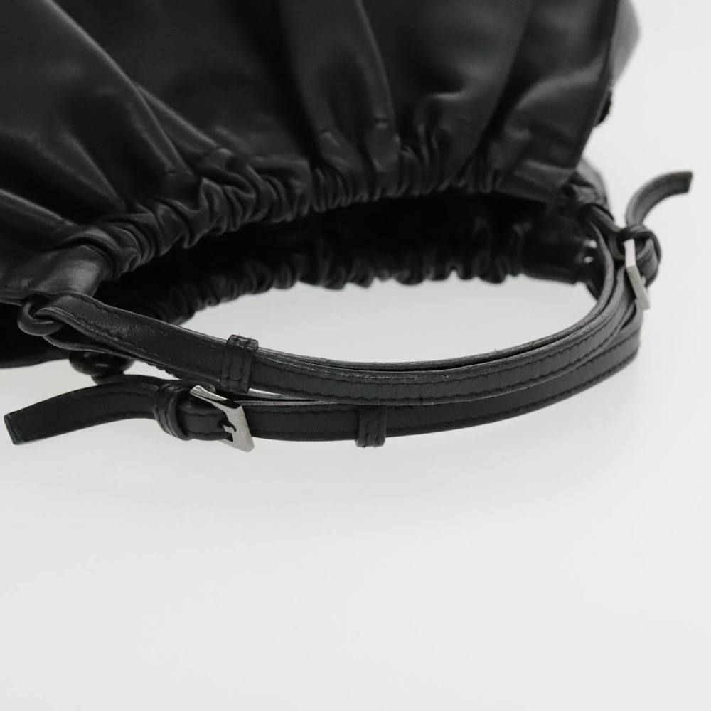 GUCCI Hand Bag Leather Black Silver 001 4335 Auth yk15437 - Picture 7 of 16